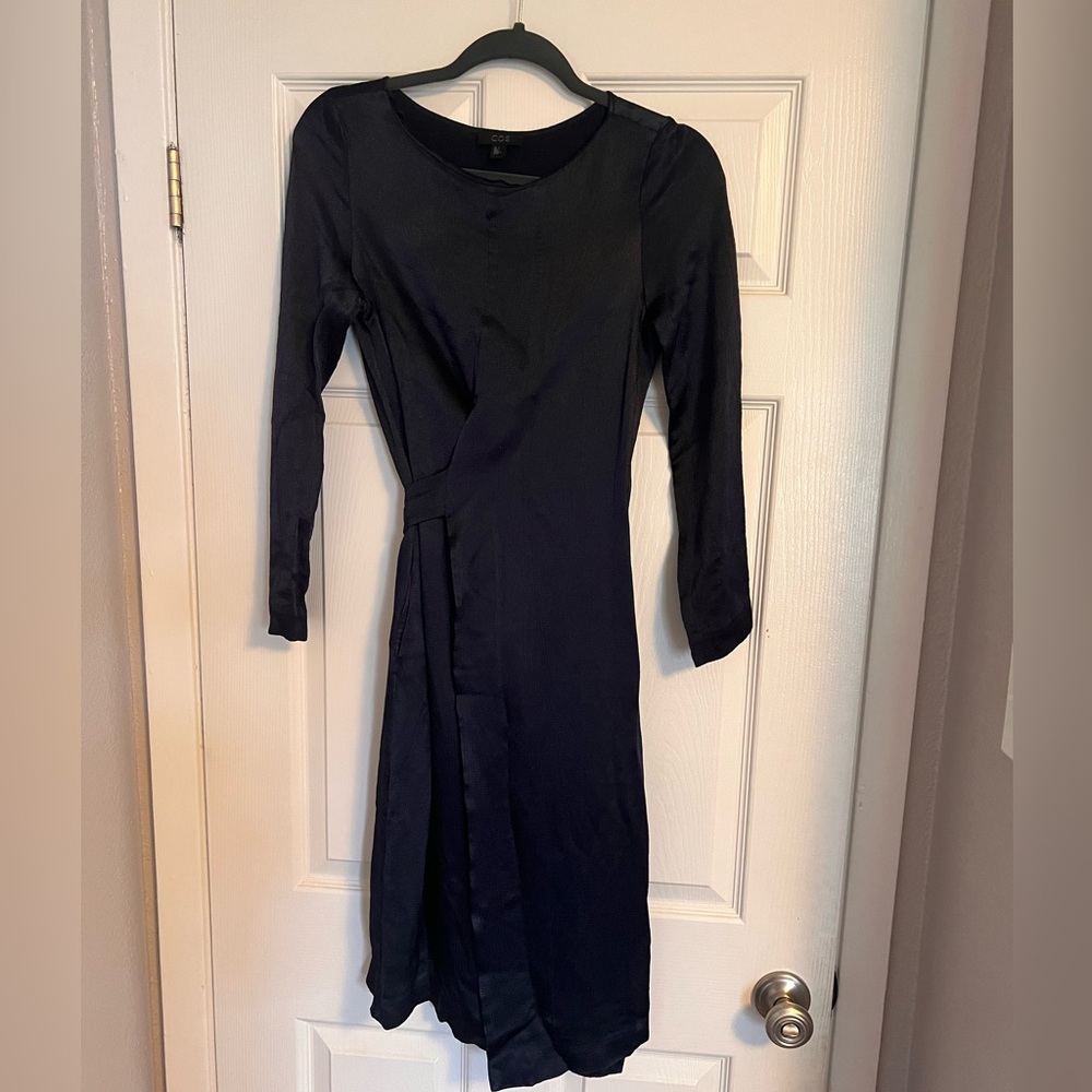 COS Navy blue wrap dress size 4